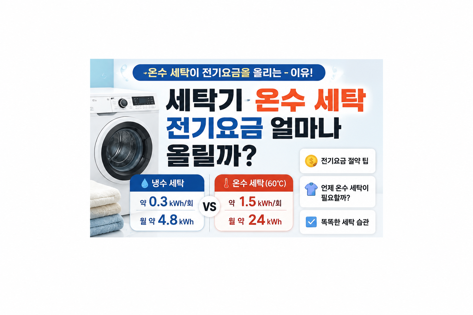 세탁기 전기요금
